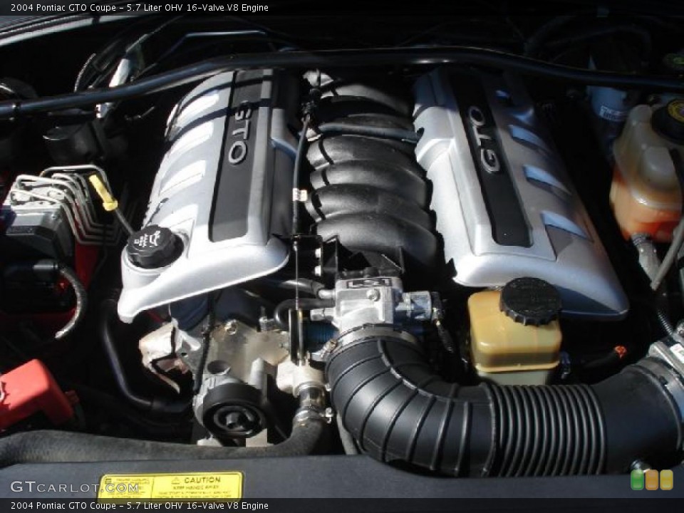 5.7 Liter OHV 16-Valve V8 Engine for the 2004 Pontiac GTO #46922057