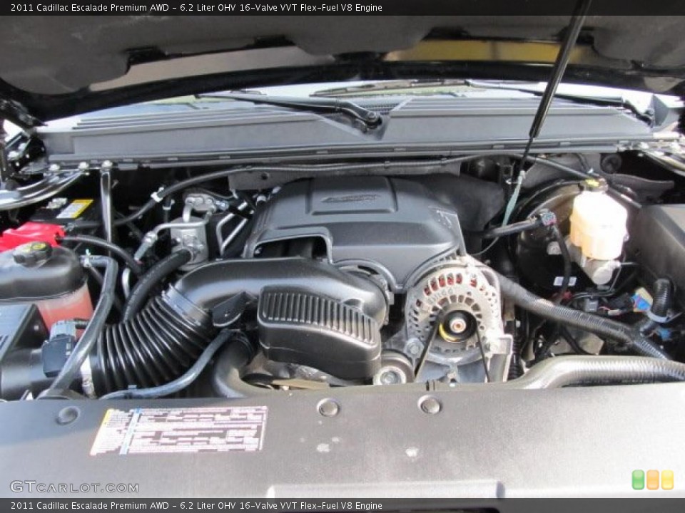 6.2 Liter OHV 16-Valve VVT Flex-Fuel V8 Engine for the 2011 Cadillac Escalade #46925384