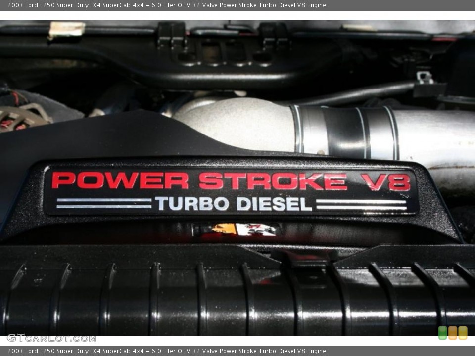 6.0 Liter OHV 32 Valve Power Stroke Turbo Diesel V8 Engine for the 2003 Ford F250 Super Duty #46925624