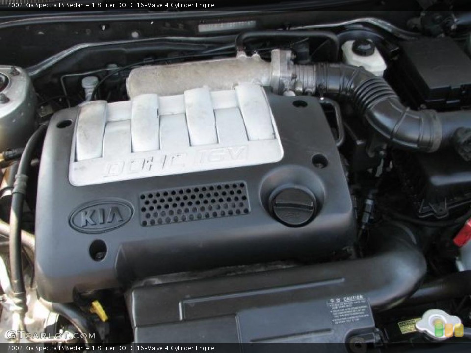 1.8 Liter DOHC 16-Valve 4 Cylinder Engine for the 2002 Kia Spectra #46926956