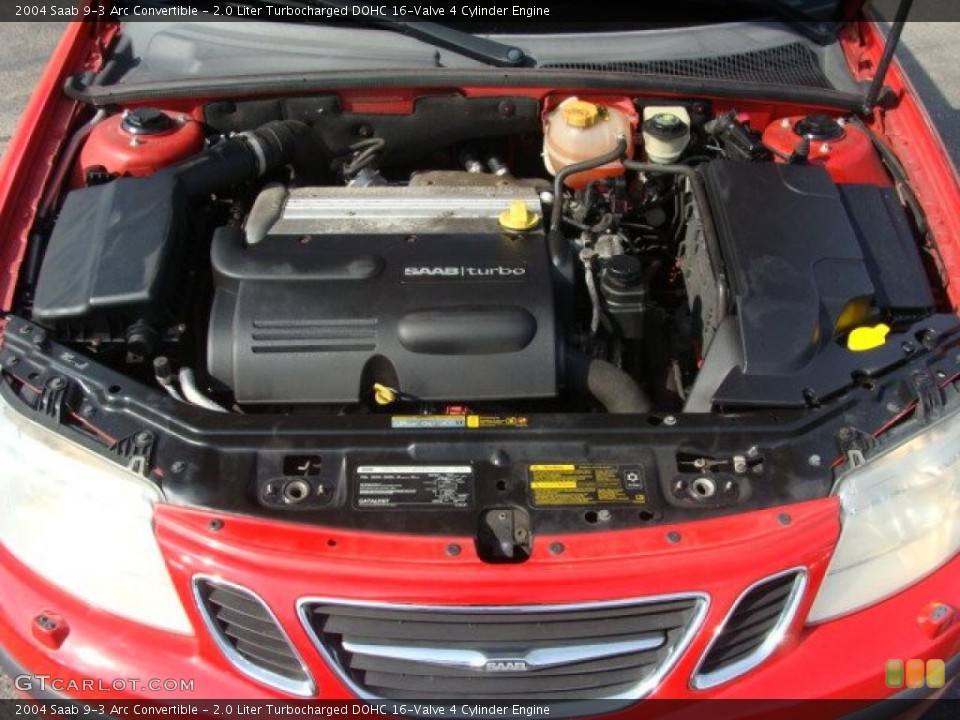 2.0 Liter Turbocharged DOHC 16-Valve 4 Cylinder Engine for the 2004 Saab 9-3 #46932875