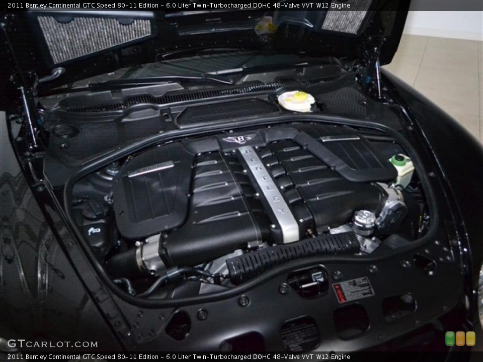 6.0 Liter Twin-Turbocharged DOHC 48-Valve VVT W12 Engine for the 2011 Bentley Continental GTC #46937640