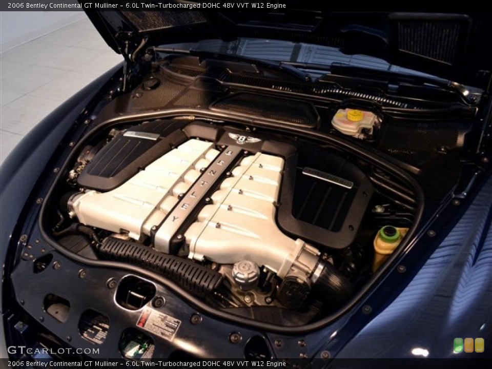6.0L Twin-Turbocharged DOHC 48V VVT W12 Engine for the 2006 Bentley Continental GT #46937910