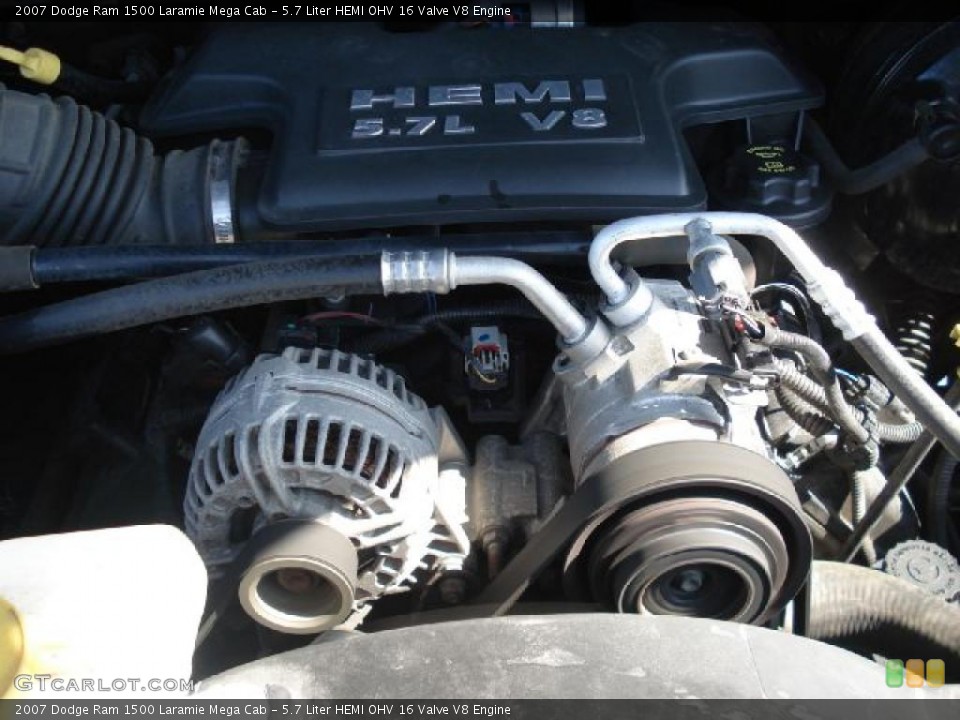 5.7 Liter HEMI OHV 16 Valve V8 Engine for the 2007 Dodge Ram 1500 #46947765