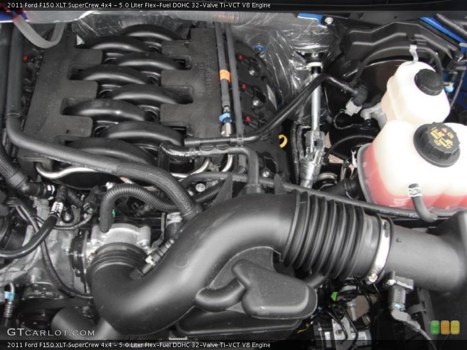 5.0 Liter Flex-Fuel DOHC 32-Valve Ti-VCT V8 Engine for the 2011 Ford F150 #46953222