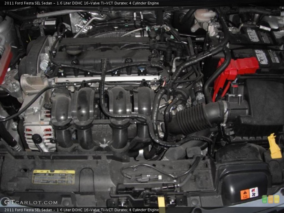 1.6 Liter DOHC 16-Valve Ti-VCT Duratec 4 Cylinder Engine for the 2011 Ford Fiesta #46953477