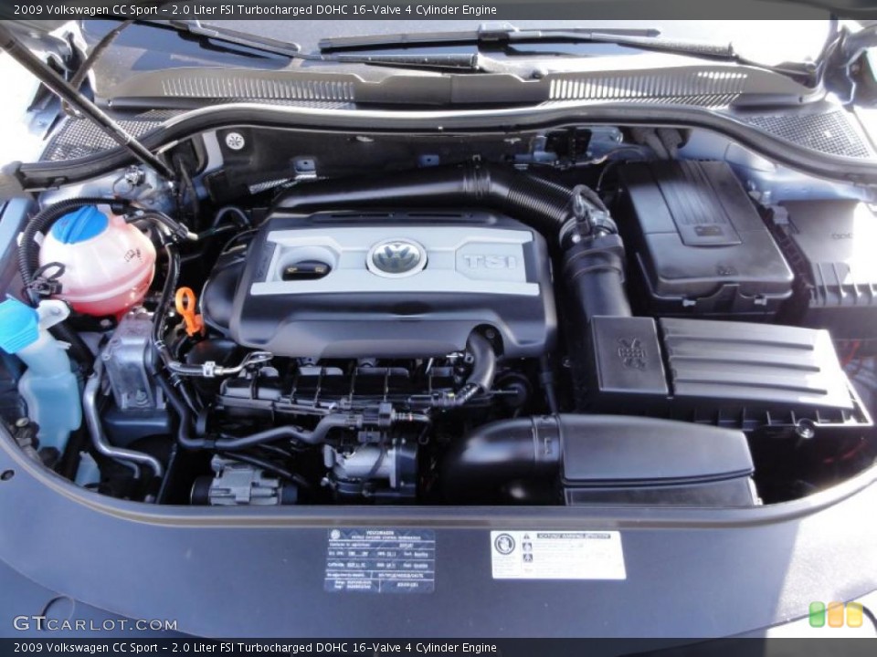 2.0 Liter FSI Turbocharged DOHC 16-Valve 4 Cylinder Engine for the 2009 Volkswagen CC #46960293