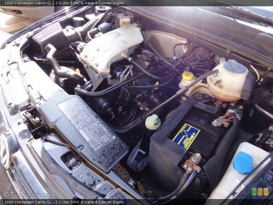 2.0 Liter SOHC 8-Valve 4 Cylinder Engine for the 1999 Volkswagen Cabrio #46963281