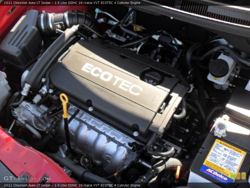 1.6 Liter DOHC 16-Valve VVT ECOTEC 4 Cylinder Engine for the 2011 Chevrolet Aveo #46964211