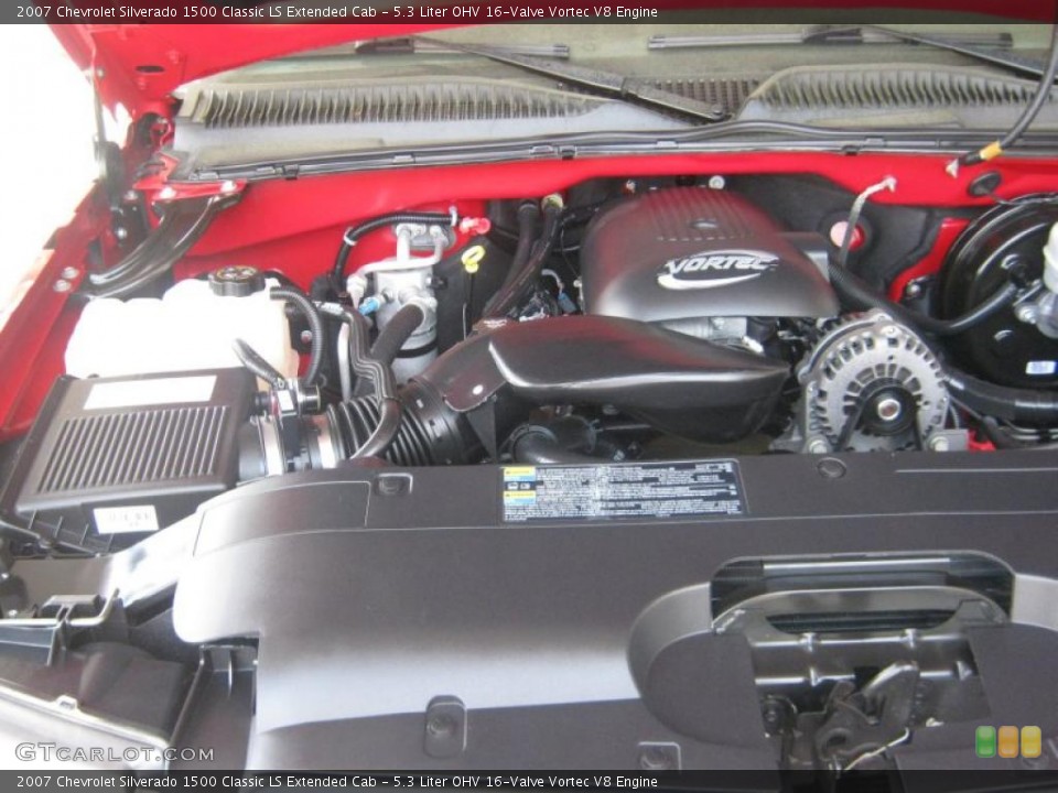5.3 Liter OHV 16-Valve Vortec V8 2007 Chevrolet Silverado 1500 Engine