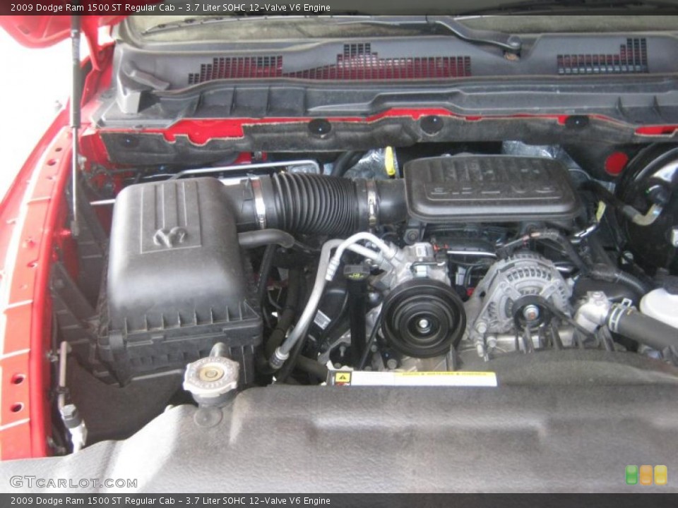 3.7 Liter SOHC 12-Valve V6 Engine for the 2009 Dodge Ram 1500 #46969455
