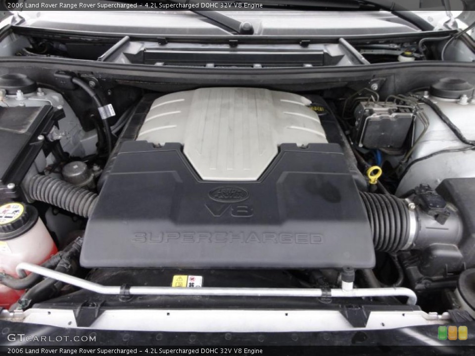 4.2L Supercharged DOHC 32V V8 2006 Land Rover Range Rover Engine