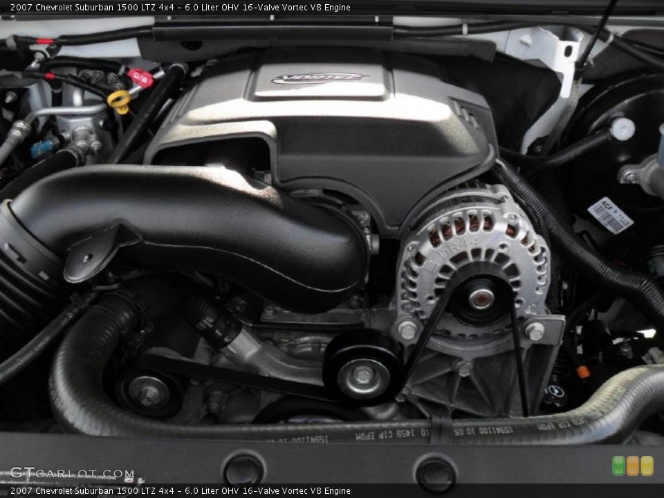 6.0 Liter OHV 16-Valve Vortec V8 Engine for the 2007 Chevrolet Suburban #46972722