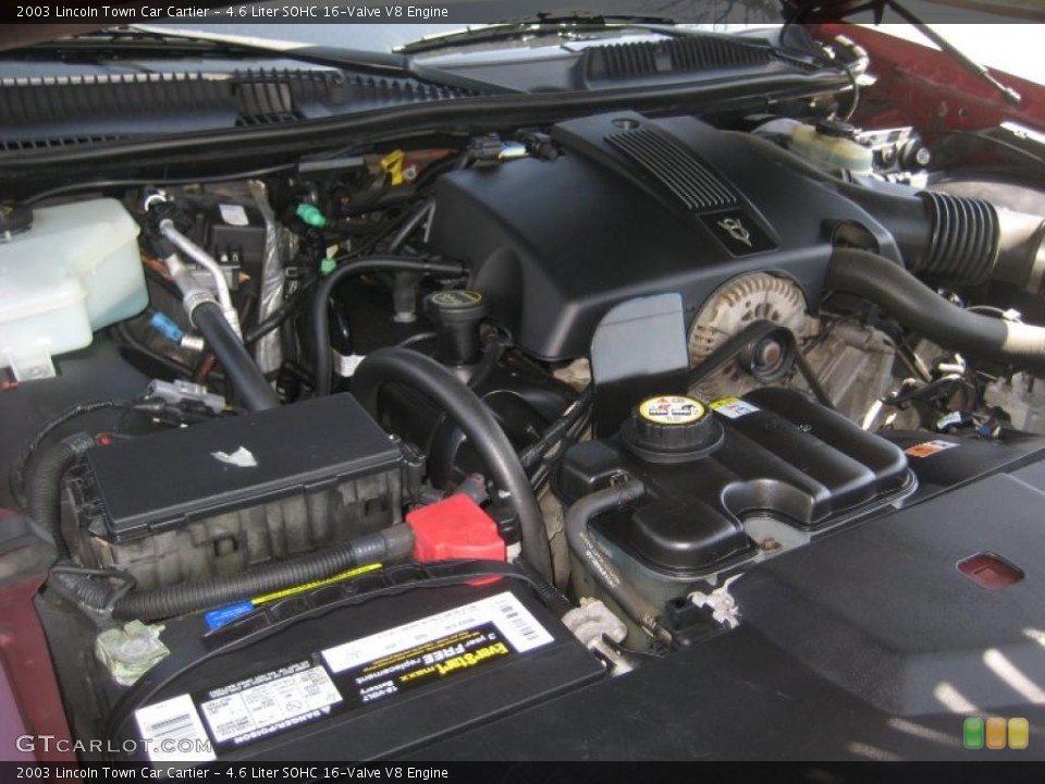 4.6 Liter SOHC 16-Valve V8 2003 Lincoln Town Car Engine