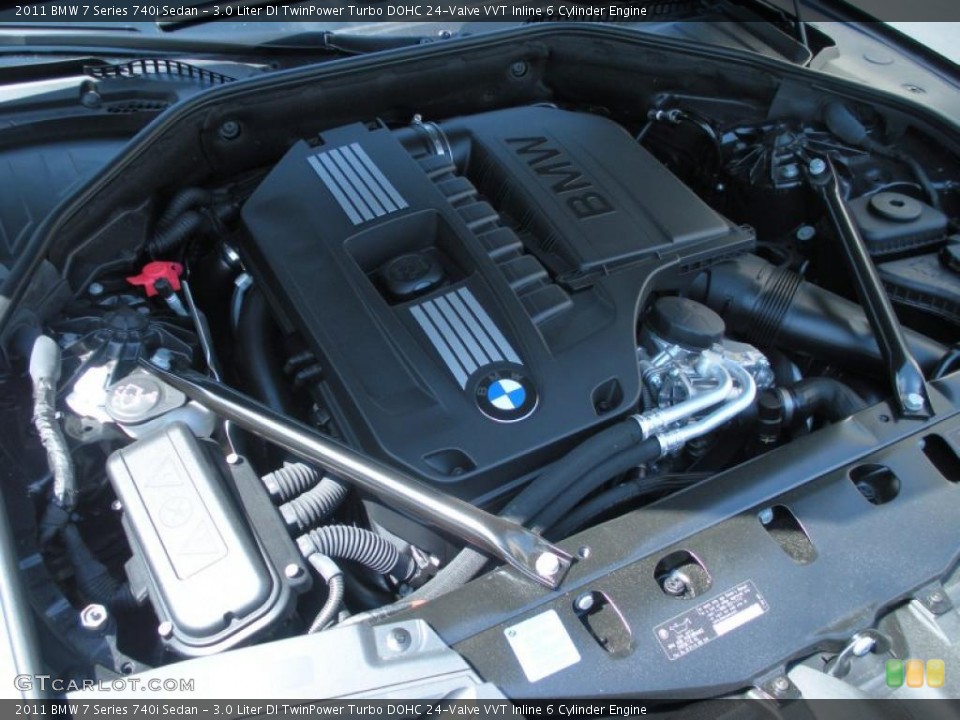 3.0 Liter DI TwinPower Turbo DOHC 24-Valve VVT Inline 6 Cylinder Engine for the 2011 BMW 7 Series #46993212