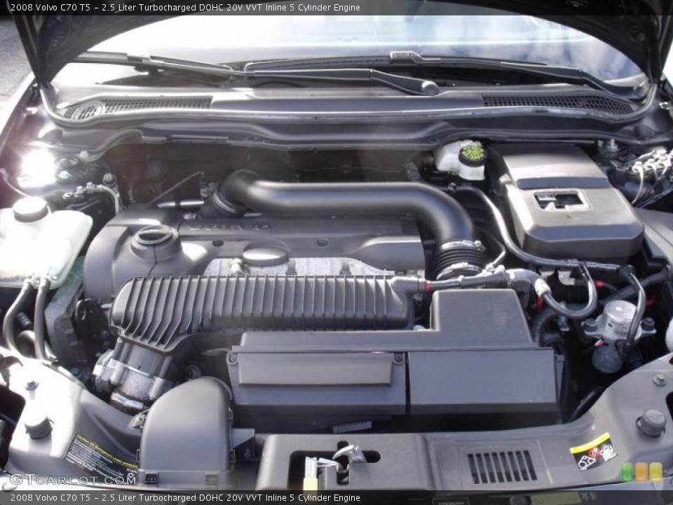 2.5 Liter Turbocharged DOHC 20V VVT Inline 5 Cylinder Engine for the 2008 Volvo C70 #47017599