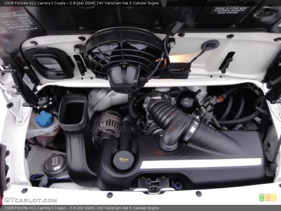 3.8 Liter DOHC 24V VarioCam Flat 6 Cylinder Engine for the 2008 Porsche 911 #47026590