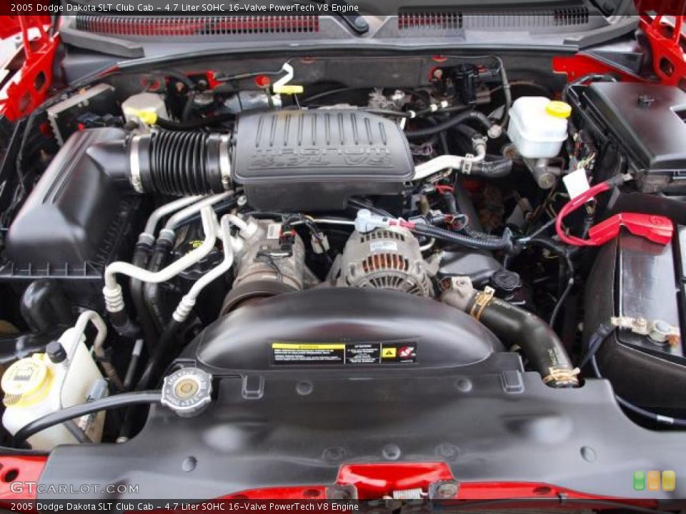4.7 Liter SOHC 16-Valve PowerTech V8 Engine for the 2005 Dodge Dakota #47046720