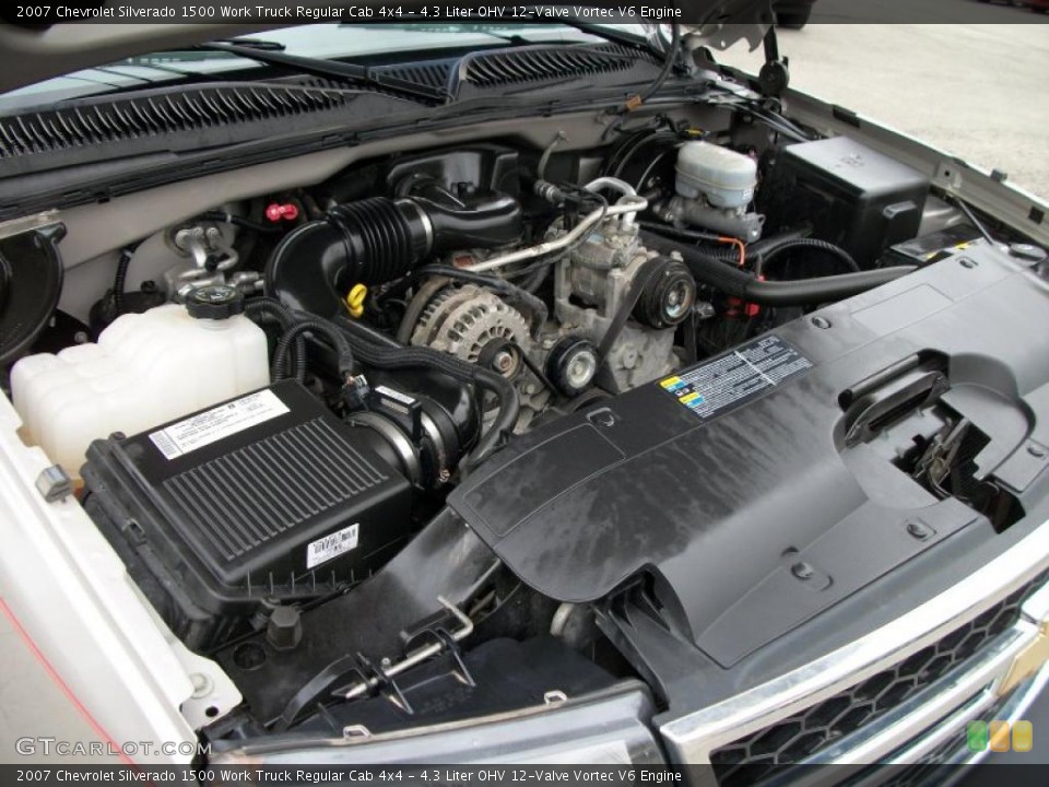 4.3 Liter OHV 12-Valve Vortec V6 Engine for the 2007 Chevrolet Silverado 1500 #47051085