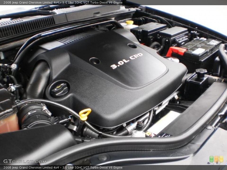 3.0 Liter SOHC VGT Turbo Diesel V6 Engine for the 2008 Jeep Grand Cherokee #47055730