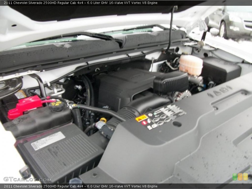 6.0 Liter OHV 16-Valve VVT Vortec V8 Engine for the 2011 Chevrolet Silverado 2500HD #47060393