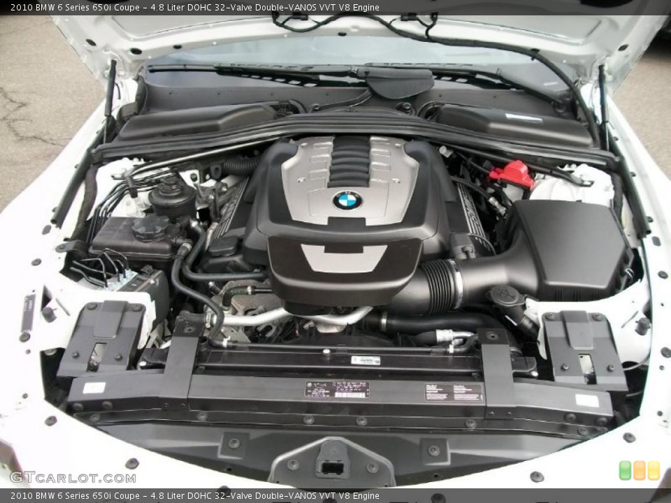 4.8 Liter DOHC 32-Valve Double-VANOS VVT V8 Engine for the 2010 BMW 6 Series #47062484