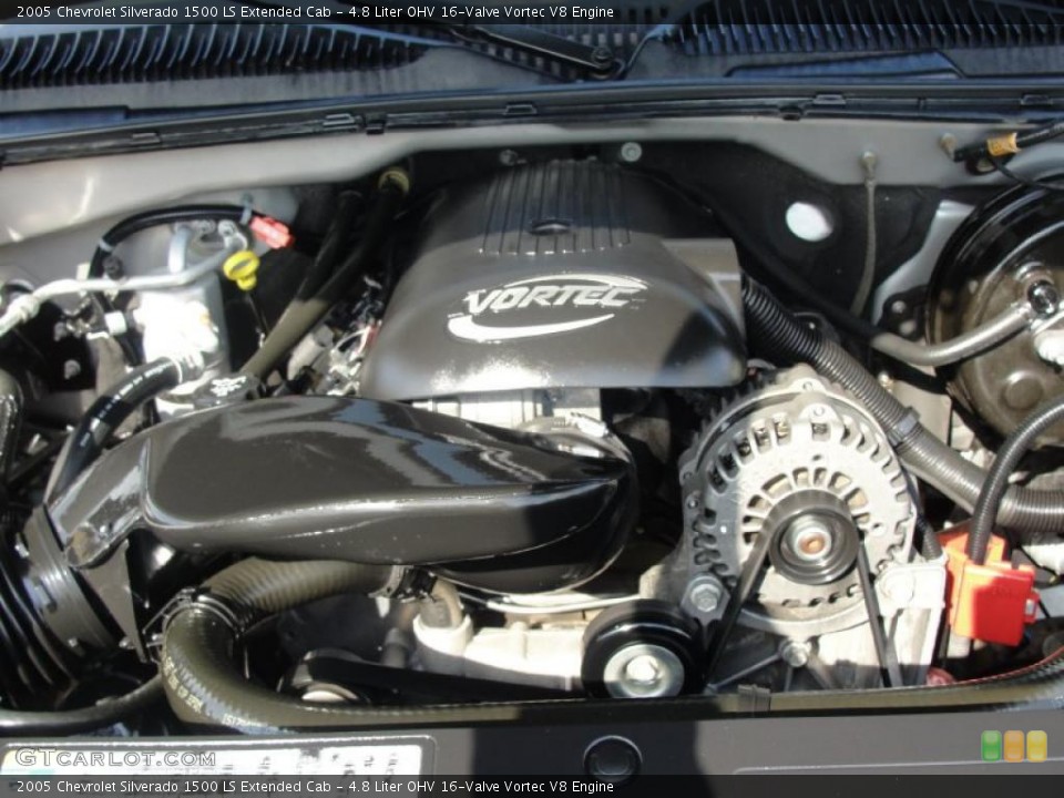 4.8 Liter OHV 16-Valve Vortec V8 Engine for the 2005 Chevrolet Silverado 1500 #47073815