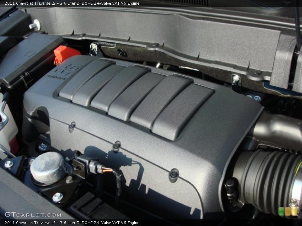 3.6 Liter DI DOHC 24-Valve VVT V6 2011 Chevrolet Traverse Engine