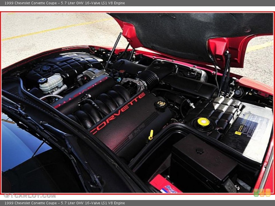 5.7 Liter OHV 16-Valve LS1 V8 Engine for the 1999 Chevrolet Corvette #47090432