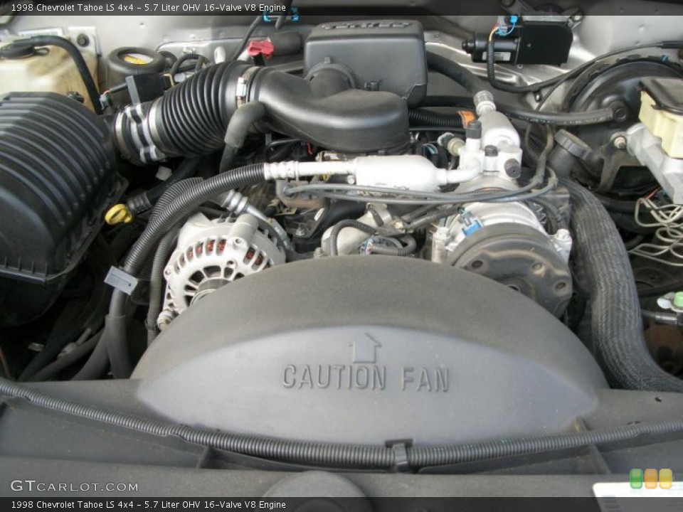 5.7 Liter OHV 16-Valve V8 Engine for the 1998 Chevrolet Tahoe #47094599
