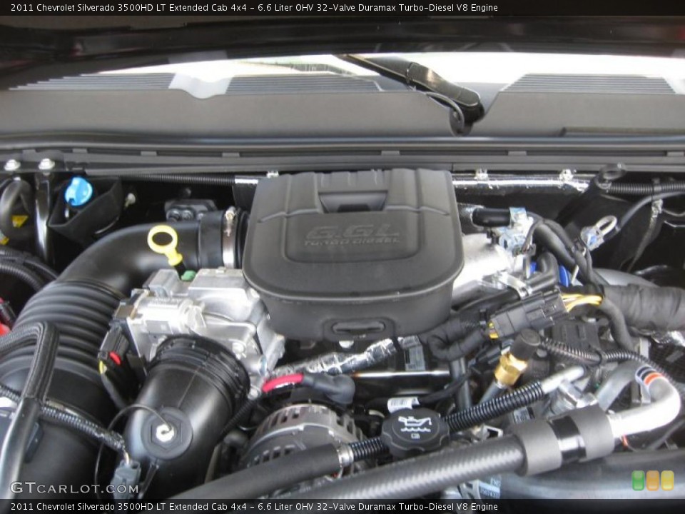 6.6 Liter OHV 32-Valve Duramax Turbo-Diesel V8 Engine for the 2011 Chevrolet Silverado 3500HD #47108426