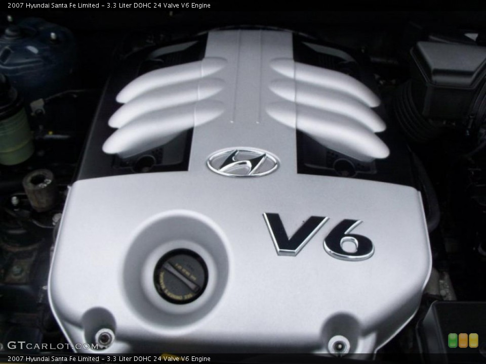 3.3 Liter DOHC 24 Valve V6 Engine for the 2007 Hyundai Santa Fe #47111393