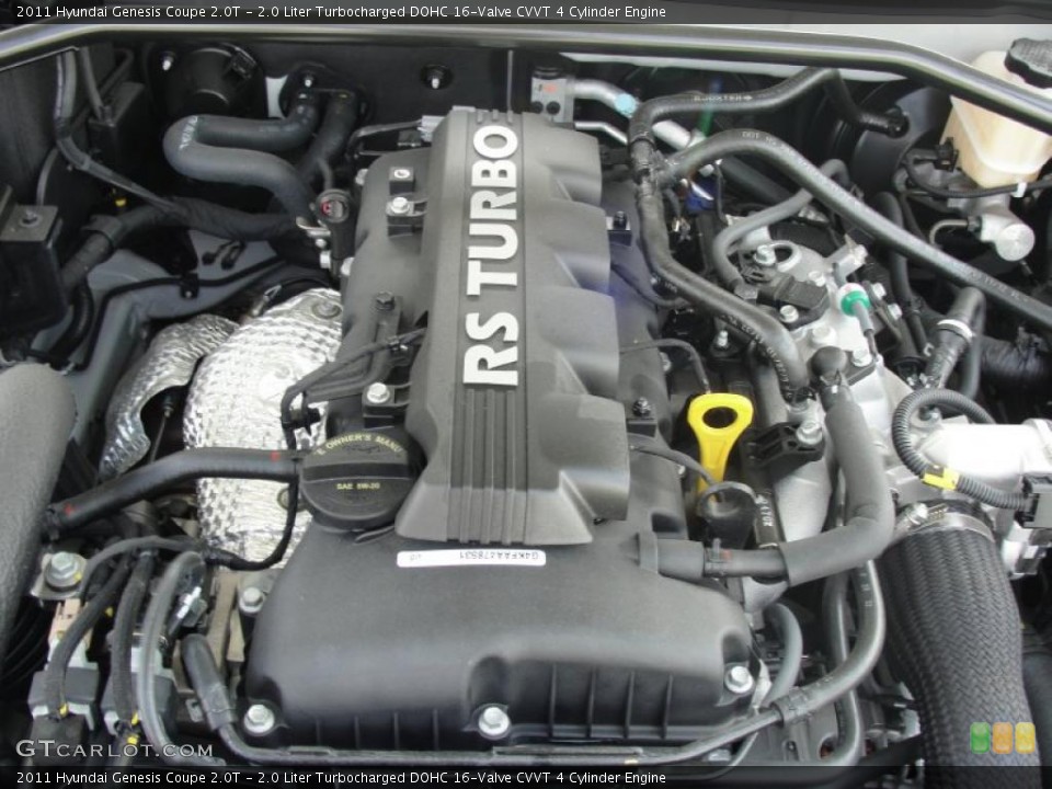 2.0 Liter Turbocharged DOHC 16-Valve CVVT 4 Cylinder Engine for the 2011 Hyundai Genesis Coupe #47130474