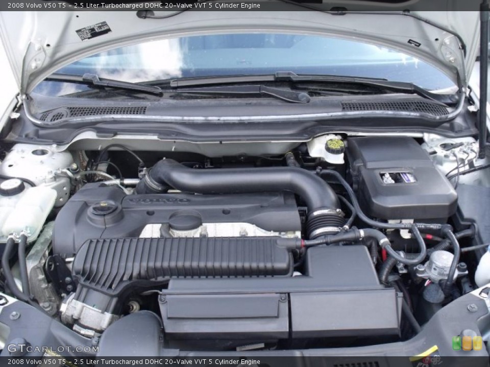 2.5 Liter Turbocharged DOHC 20-Valve VVT 5 Cylinder Engine for the 2008 Volvo V50 #47133537