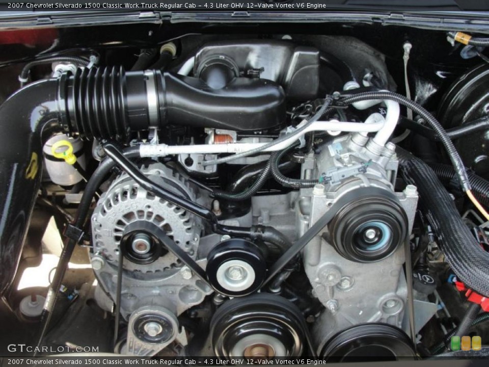 4.3 Liter OHV 12-Valve Vortec V6 Engine for the 2007 Chevrolet Silverado 1500 #47136213