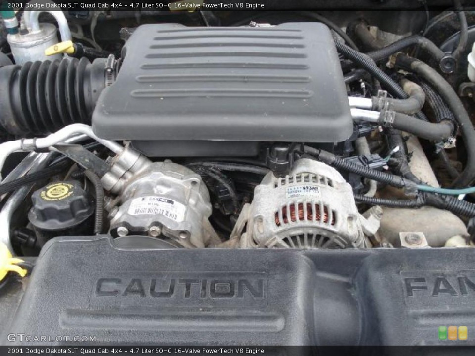 4.7 Liter SOHC 16-Valve PowerTech V8 Engine for the 2001 Dodge Dakota #47144889
