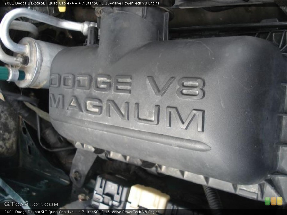4.7 Liter SOHC 16-Valve PowerTech V8 Engine for the 2001 Dodge Dakota #47144916