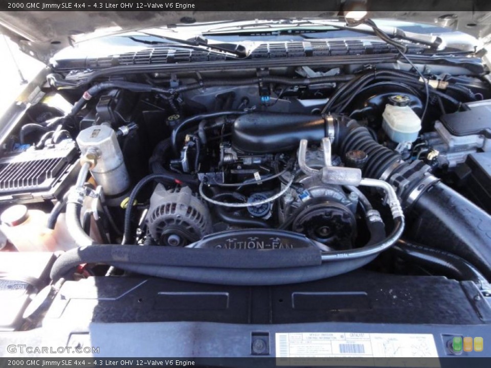4.3 Liter OHV 12-Valve V6 2000 GMC Jimmy Engine