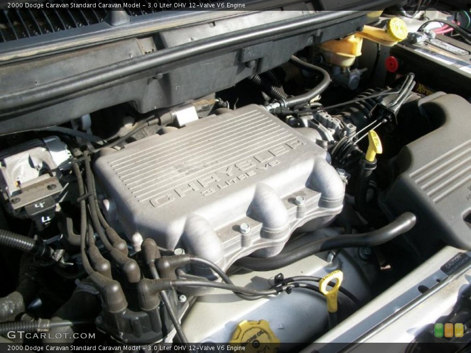 3.0 Liter OHV 12-Valve V6 2000 Dodge Caravan Engine