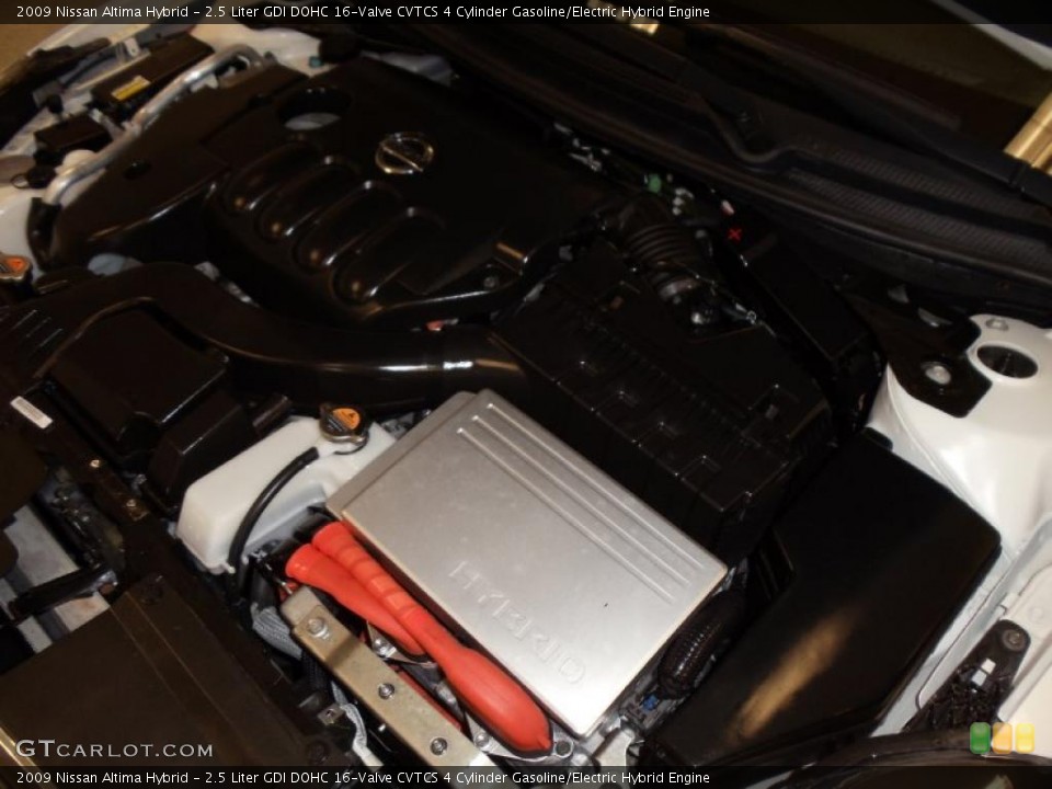 2.5 Liter GDI DOHC 16-Valve CVTCS 4 Cylinder Gasoline/Electric Hybrid Engine for the 2009 Nissan Altima #47192219
