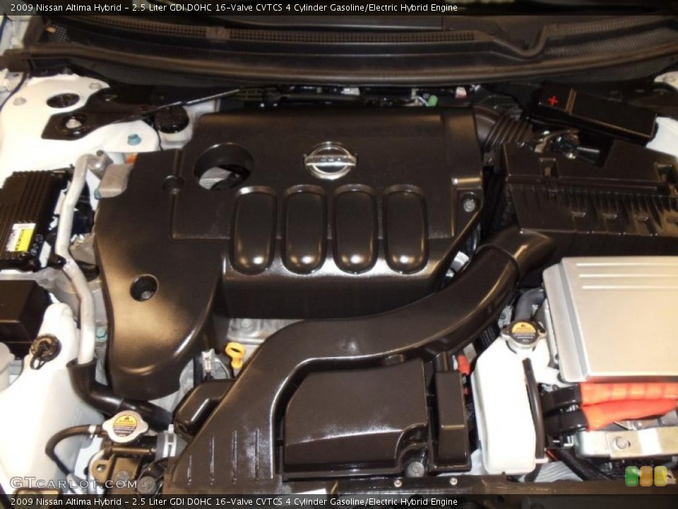 2.5 Liter GDI DOHC 16-Valve CVTCS 4 Cylinder Gasoline/Electric Hybrid Engine for the 2009 Nissan Altima #47192231