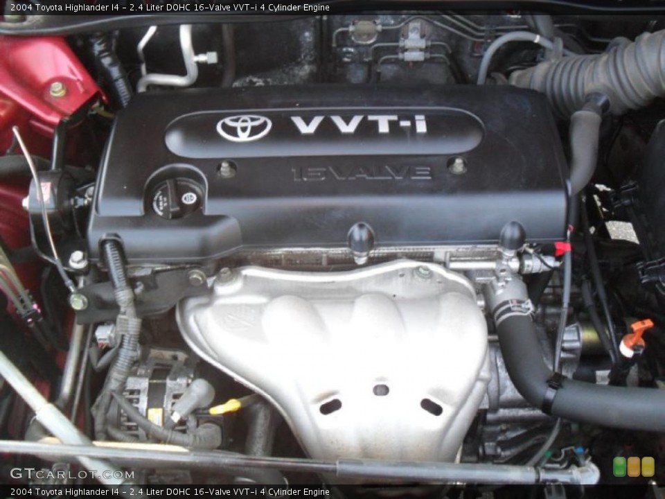 2.4 Liter DOHC 16-Valve VVT-i 4 Cylinder Engine for the 2004 Toyota Highlander #47201825
