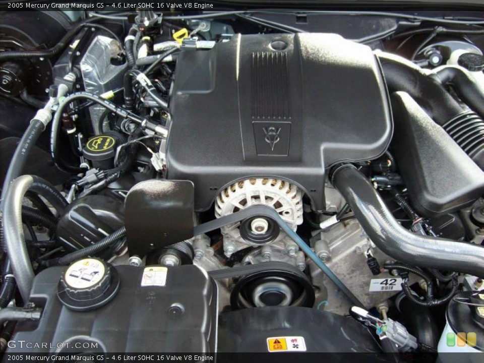 4.6 Liter SOHC 16 Valve V8 Engine for the 2005 Mercury Grand Marquis #47203661