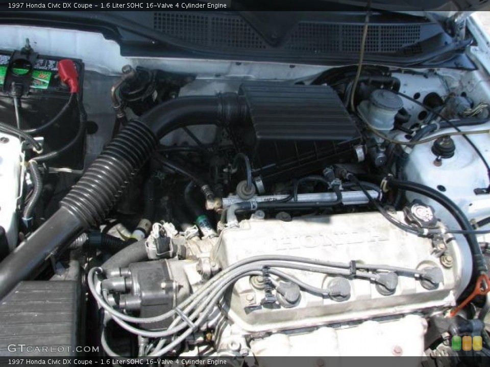 1.6 Liter SOHC 16-Valve 4 Cylinder 1997 Honda Civic Engine