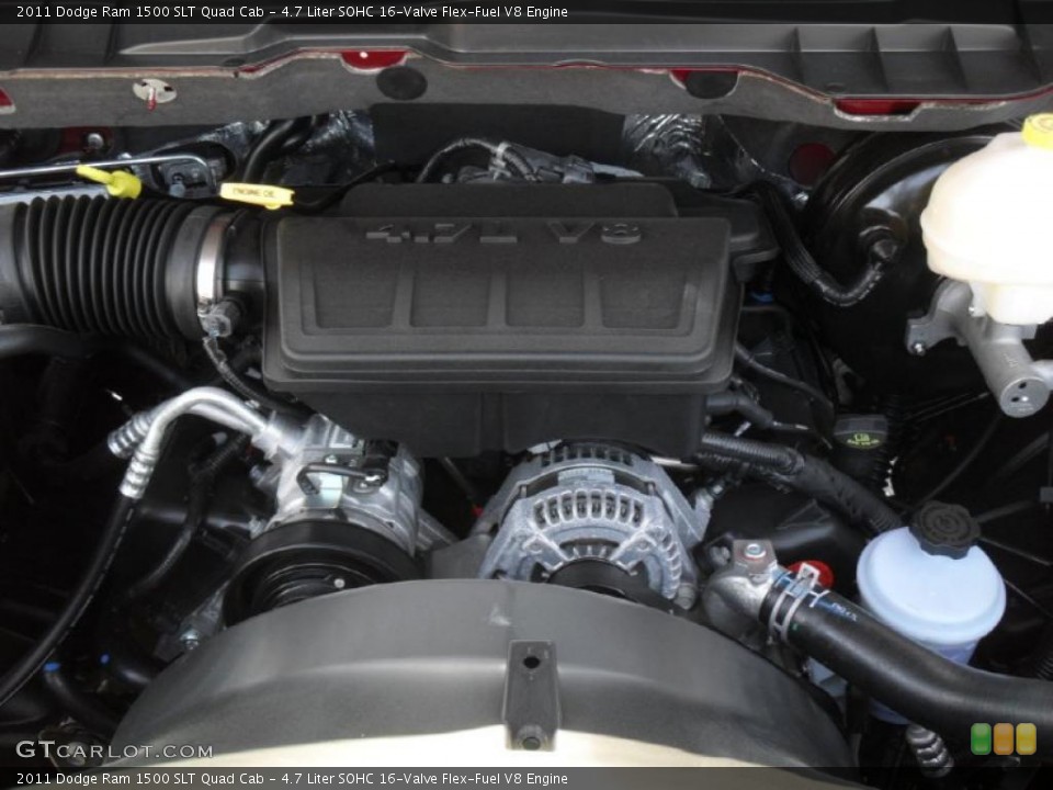 4.7 Liter SOHC 16-Valve Flex-Fuel V8 Engine for the 2011 Dodge Ram 1500 #47219564