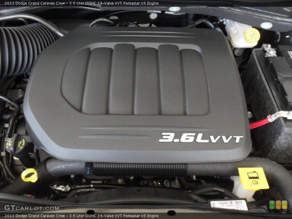 3.6 Liter DOHC 24-Valve VVT Pentastar V6 Engine for the 2011 Dodge Grand Caravan #47219957
