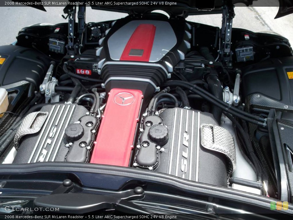 5.5 Liter AMG Supercharged SOHC 24V V8 Engine for the 2008 Mercedes-Benz SLR #472205