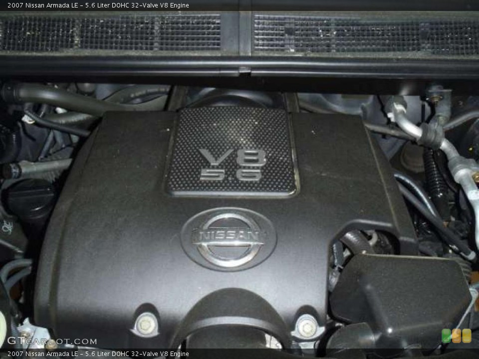5.6 Liter DOHC 32-Valve V8 2007 Nissan Armada Engine