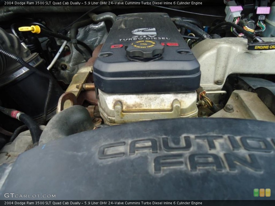 5.9 Liter OHV 24-Valve Cummins Turbo Diesel Inline 6 Cylinder Engine for the 2004 Dodge Ram 3500 #47226407