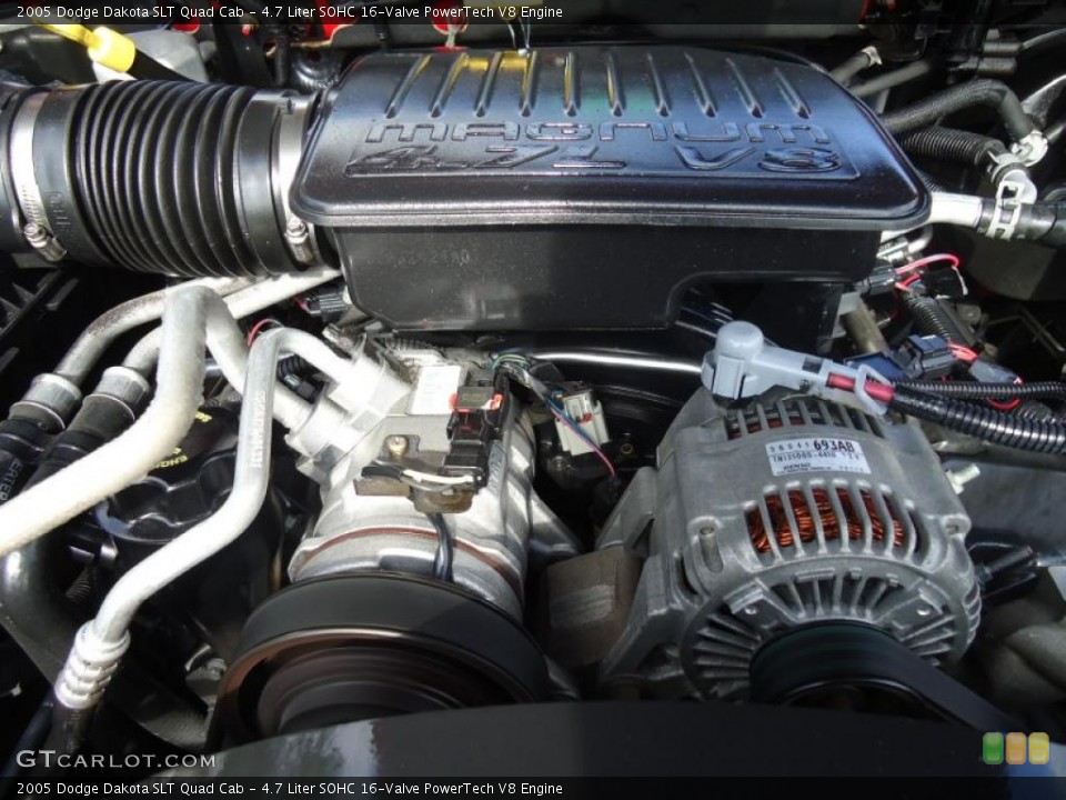 4.7 Liter SOHC 16-Valve PowerTech V8 Engine for the 2005 Dodge Dakota #47227361